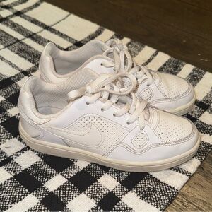 Nike Son of Force White Boys Low Top Sneakers Size 12 Used